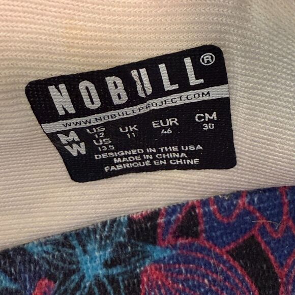 Nobull Mesh Runner Mens 12 Shoes White Floral Succulent Running Training Sneaker - Picture 10 of 11